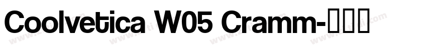 Coolvetica W05 Cramm字体转换